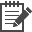 Image of notepad and pencil icon