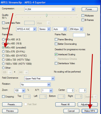 mpeg exporter