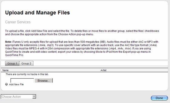 upload manage