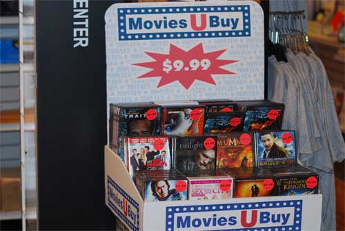 Image of movies on DVD