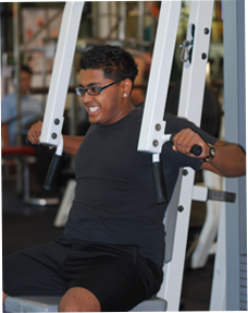 Image of person bench pressing