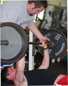 Image of man lifting weights