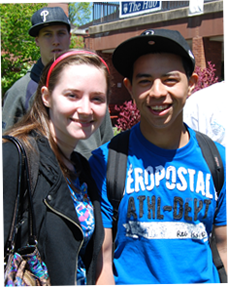 Image of 2 students, a male and female