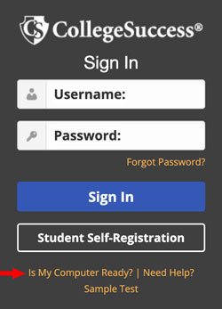 College Success Login