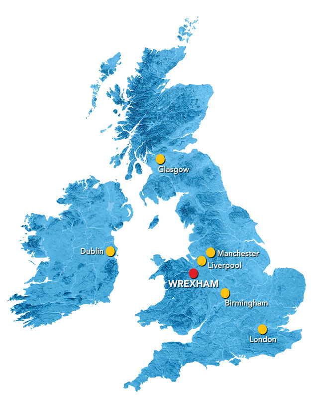 UK Ireland Topographic Map