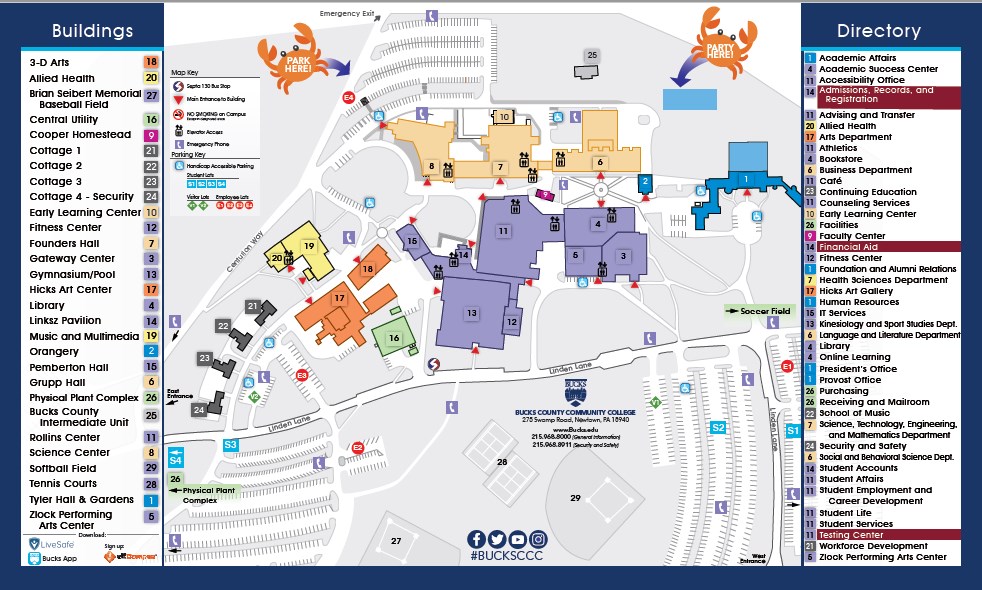 Event Map Discover Bucks County Community College