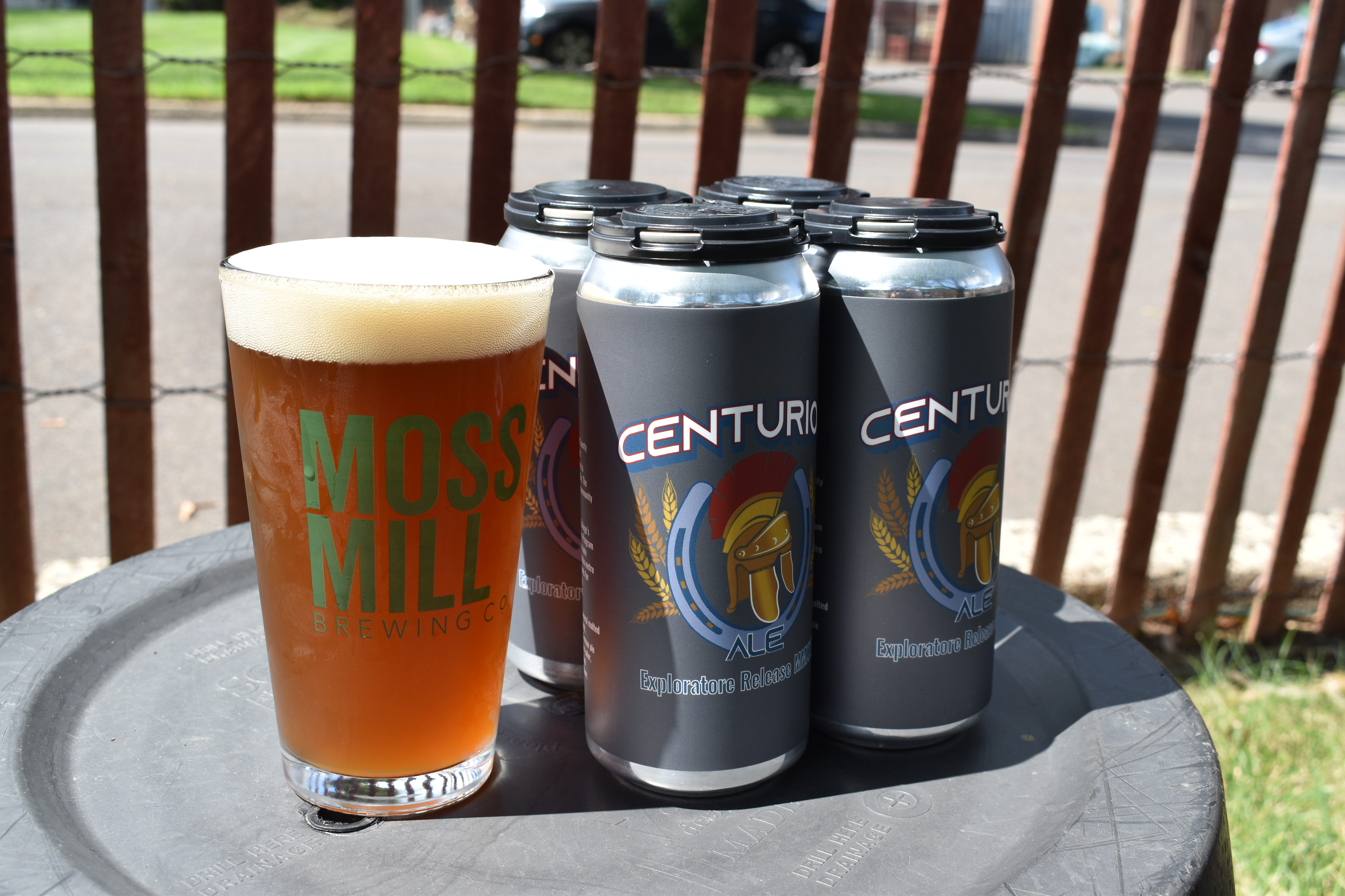 Centurion Ale in glass and cans