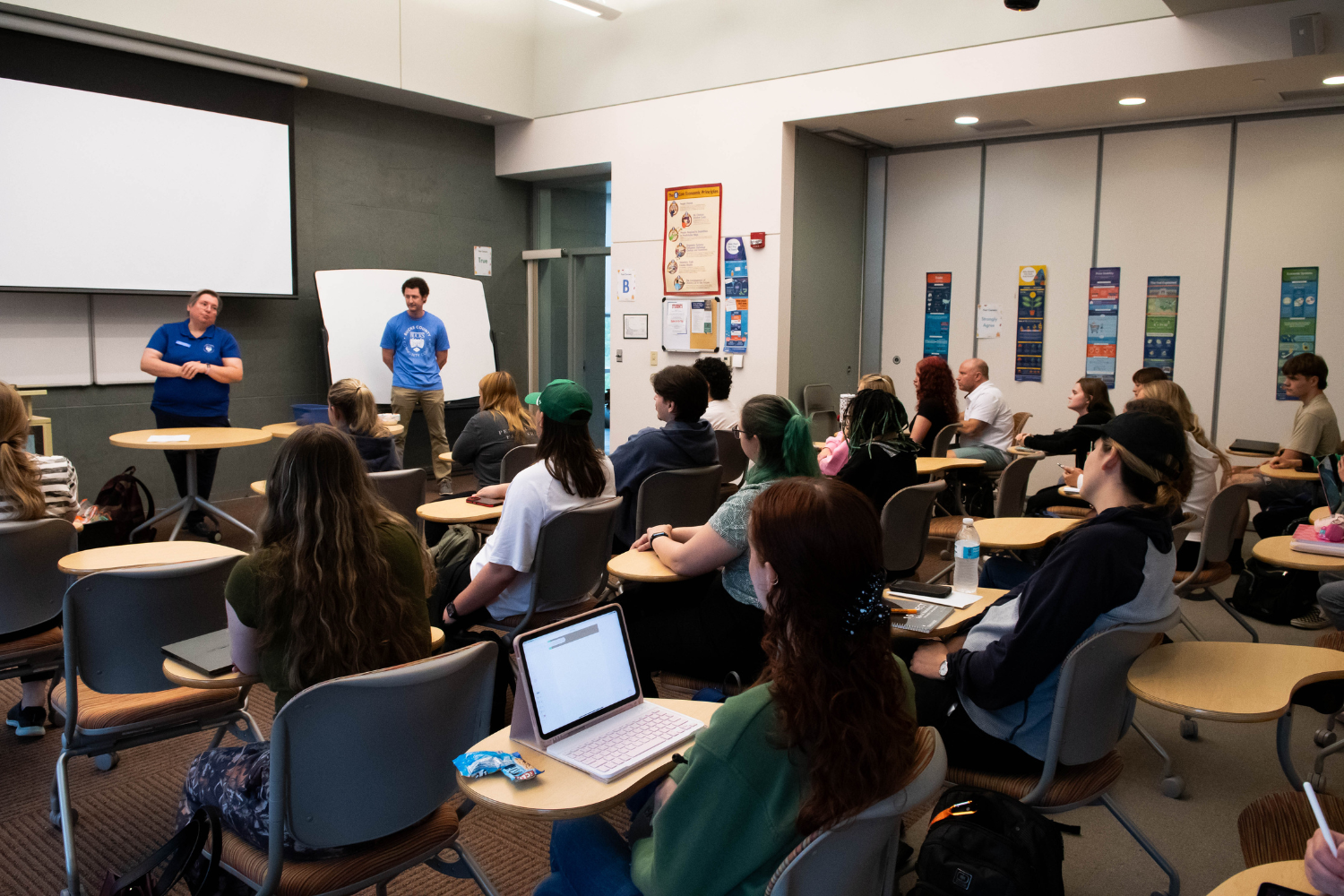 Veterinary technician students in classrom