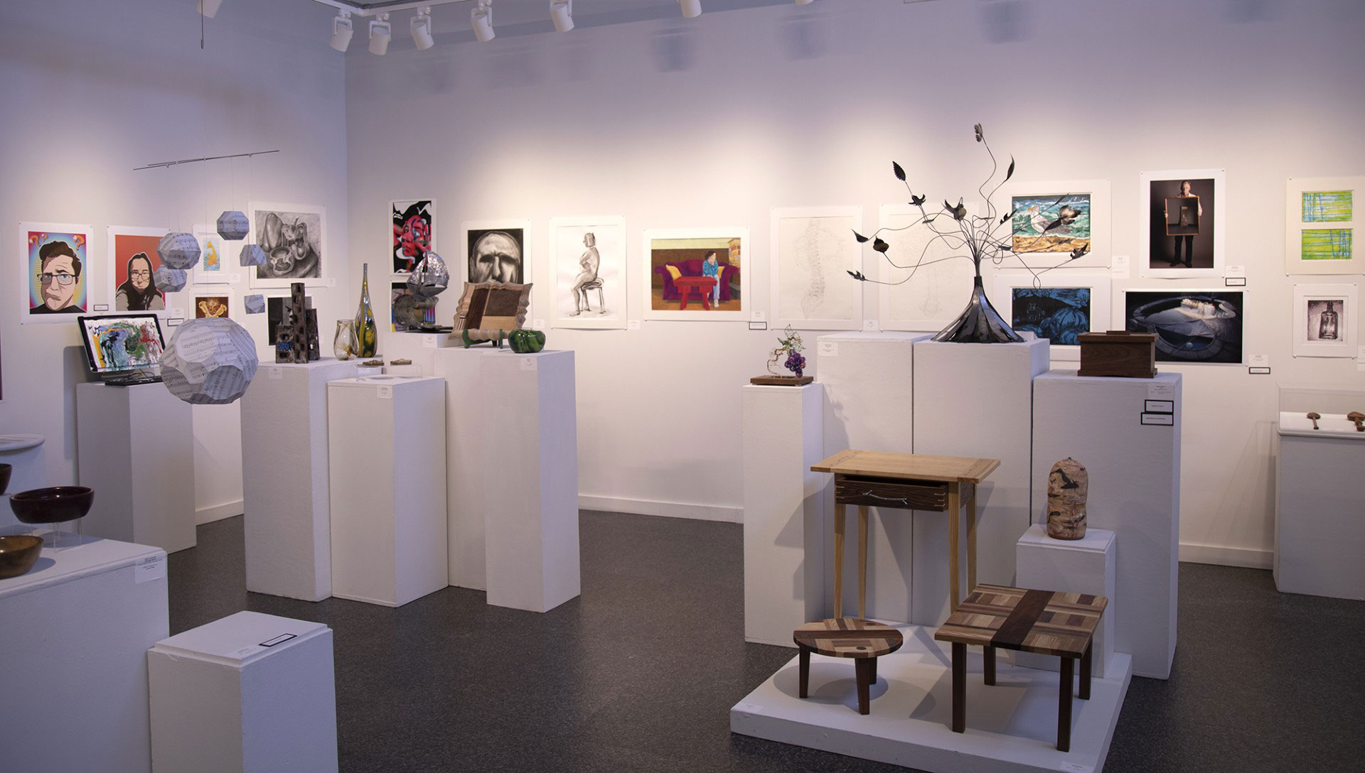 Installation view of 58th Annual BCCC Student Art Exhibition