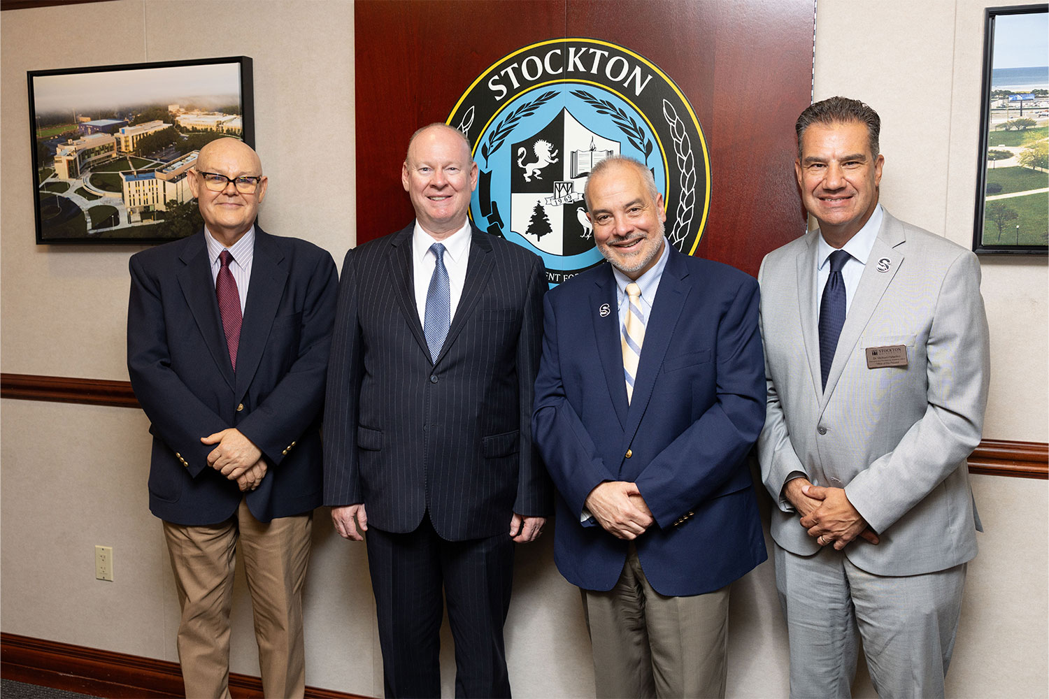 Bucks and Stockton representatives pose for photo