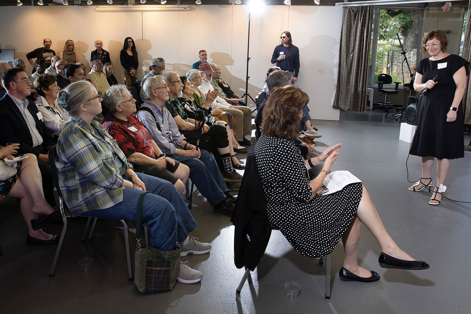 Female speaking to audience