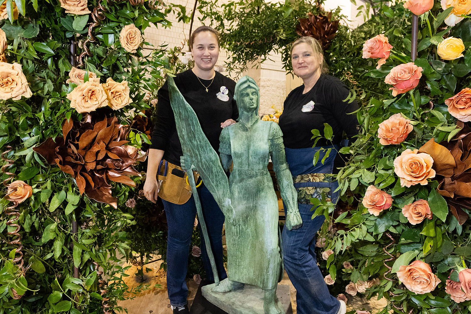 Certified Floral Designers Melanie and Els Poff at the Philadelphia Flower Show