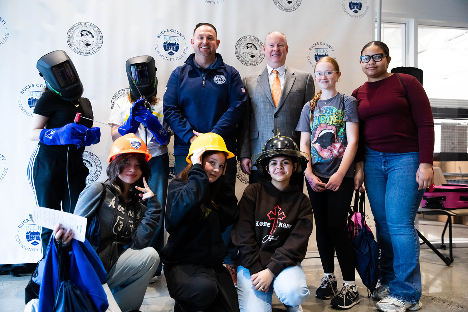 Group photo of Girls Ignite Trades participants