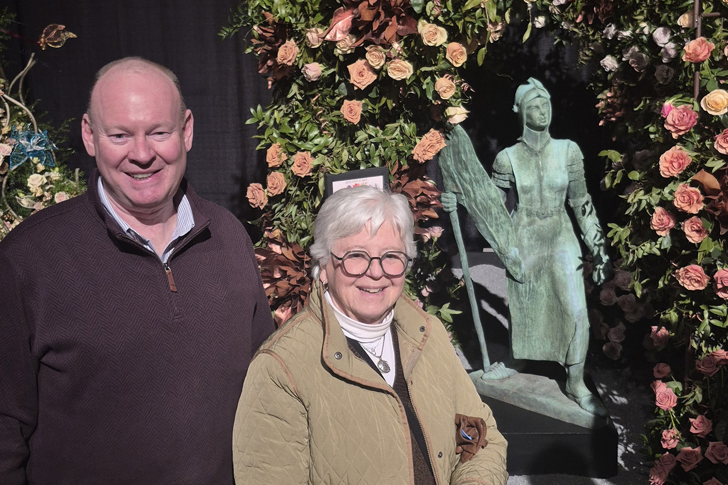BCCC President and Carol Tyler at the Philadelphia Flower Show