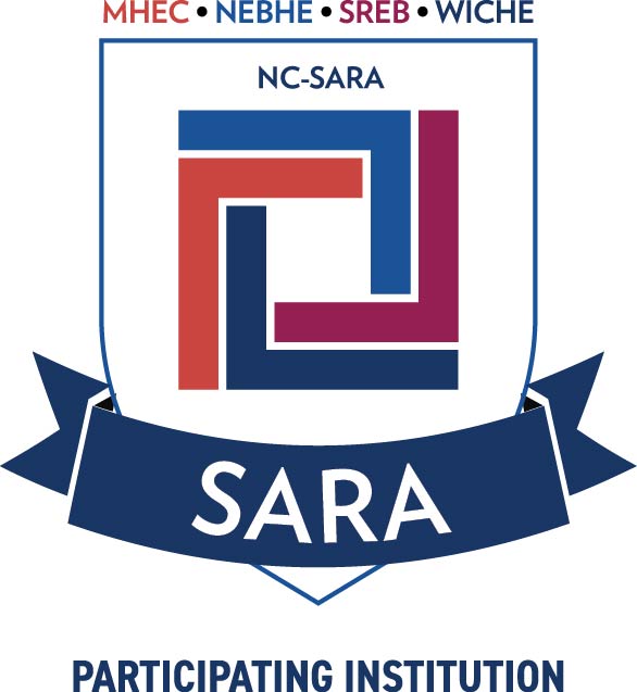 Seal of NC-SARA with square and SARA typed in a Ribbon on the bottom