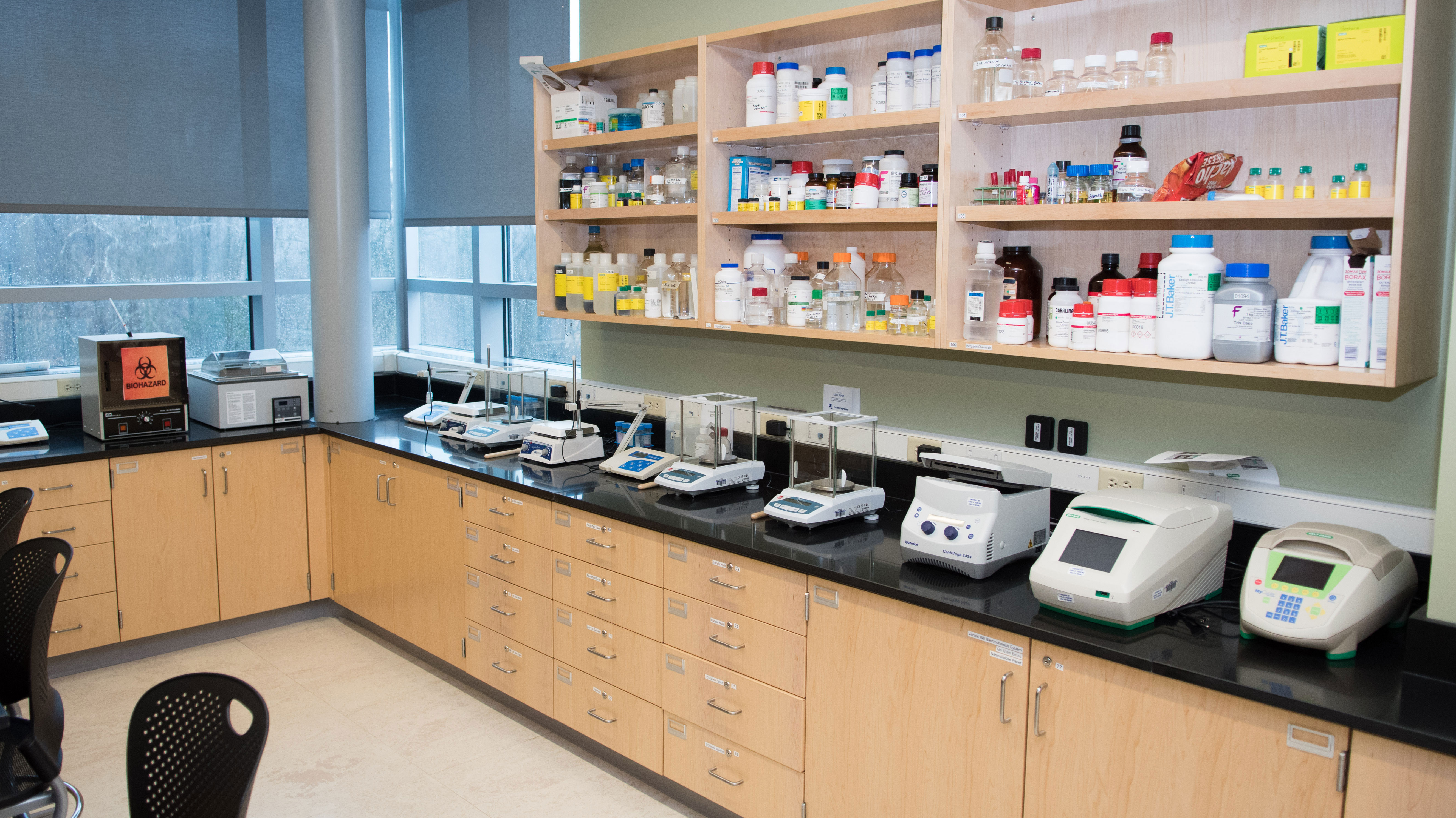 Biotechnology lab at Bucks County Community College
